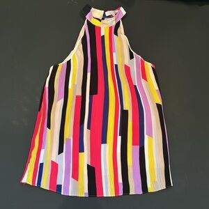 *** 1. State Accordion Pleat Tank Multi Color XS